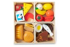 Melissa & Doug 10271 Kisten-Set Mit Lebensmittel Für Kaufladen Und Kinderküche