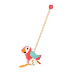 Legler 10475 Schiebetier "Papagei Lori" Watscheltier Holz