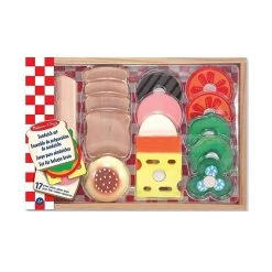 Melissa & Doug 10513 Sandwich-Set Spielset Holz -Le Toy Van Geschäft 10513 4 Sandwich Set
