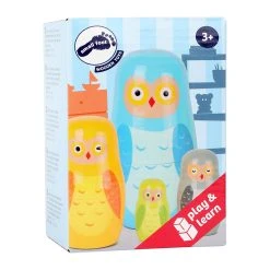Legler 10620 Matrjoschka Eulen-Familie Holz -Le Toy Van Geschäft 10620 3 Matrjoschka Eulen Familie