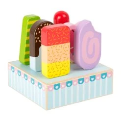 Legler 11070 Eis Am Stiel 7-teilig Für Kinderküche Holz