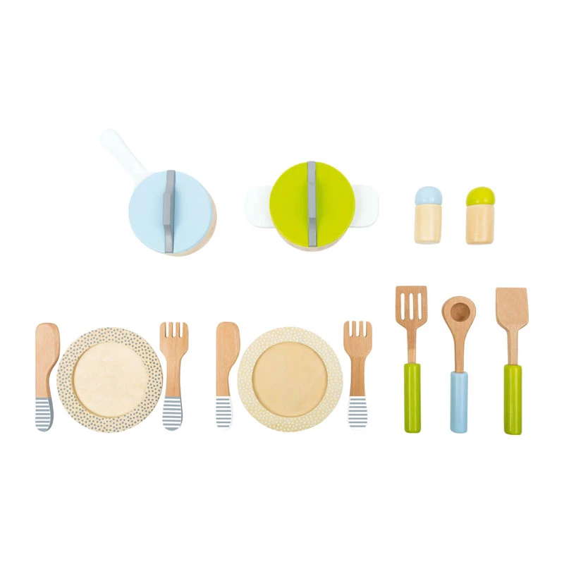 Legler 11098 Geschirr- Und Topfset Für Kinderküche Holz 4 Legler 11098 Geschirr- Und Topfset Für Kinderküche Holz – Bild 2