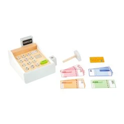 Legler 11099 Spielkasse Aus Holz Weiss/natur -Le Toy Van Geschäft 11099 3 Spielkasse