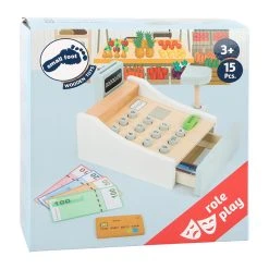 Legler 11099 Spielkasse Aus Holz Weiss/natur -Le Toy Van Geschäft 11099 4 Spielkasse