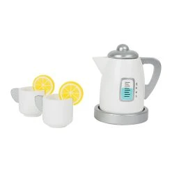 Legler 11115 Tee-Set Mit Wasserkocher Für Kinderküche Holz