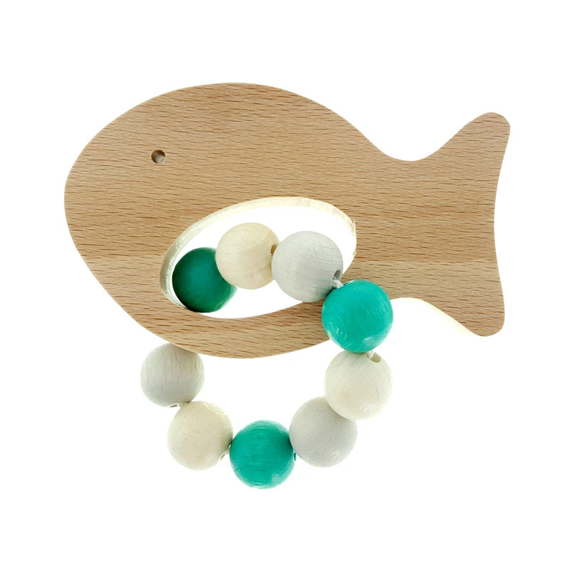 Hess 11122 Greifrassel "Fisch" Nature Türkis Holz Erzgebirge 3 Hess 11122 Greifrassel "Fisch" Nature Türkis Holz Erzgebirge