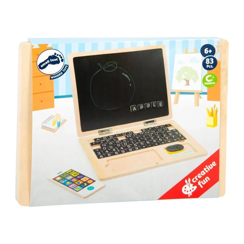 Legler 11193 Holz-Laptop Mit Magnet-Tafel 4 Legler 11193 Holz-Laptop Mit Magnet-Tafel – Bild 2