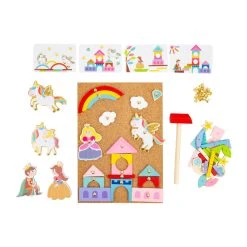 Legler 11571 Hammerspiel "Einhorn" Nagelspiel Motorikspiel Holz -Le Toy Van Geschäft 11571 2 Hammerspiel Einhorn