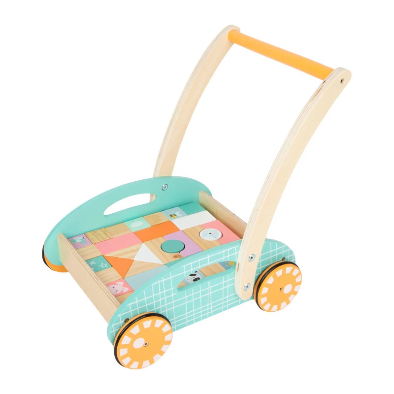 Legler 11766 Lauflernwagen "Pastell" Holz 3 Legler 11766 Lauflernwagen "Pastell" Holz