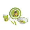 Trötsch 11858 Kindergeschirr "Pittiplatsch Mit Keks" Grün 5tlg. Melamin -Le Toy Van Geschäft 11858 Kindergeschirr Pittiplatsch mit Keks