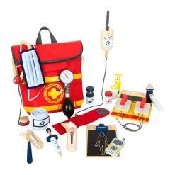 Legler 11917 Notarzt-Rucksack Arztkoffer Aus Holz -Le Toy Van Geschäft 11917 2 Notarzt Rucksack