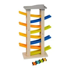 Legler 11963 Rennbahn Mit Parkdeck XL (Kugelbahn) Holz/Kunststoff -Le Toy Van Geschäft 11963 2 Rennbahn mit Parkdeck XL