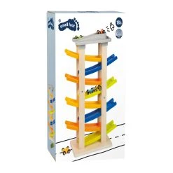 Legler 11963 Rennbahn Mit Parkdeck XL (Kugelbahn) Holz/Kunststoff -Le Toy Van Geschäft 11963 4 Rennbahn mit Parkdeck XL