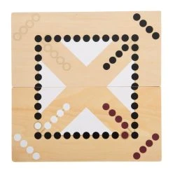 Legler 12218 Ludo + Leiterspiel "Gold Edition" Holz -Le Toy Van Geschäft 12218 6 Ludo Leiterspiel Gold Edition