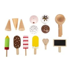 Legler 12232 Eisständer "fresh" Für Kaufmannsladen Oder Kinderküche Holz -Le Toy Van Geschäft 12232 6 Eisstander fresh