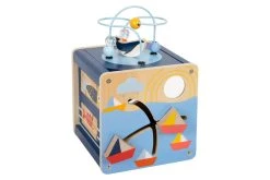 Legler 12312 Motorikwürfel "Großer Ozean" Blau Holz -Le Toy Van Geschäft 12312 2 Motorikwurfel Grosser Ozean