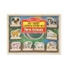 Melissa & Doug 12390 Mein Erstes Holzstempel-Set "Tiere Vom Bauernhof" (10 Teile)