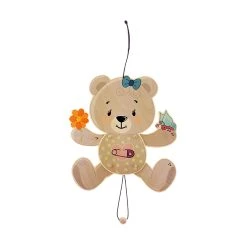 Hess 12436 Hampelmann "Hampel-Bär" Nature Holz Erzgebirge