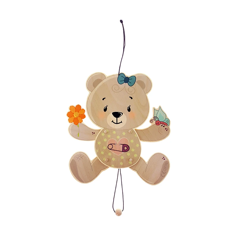 Hess 12436 Hampelmann "Hampel-Bär" Nature Holz Erzgebirge 3 Hess 12436 Hampelmann "Hampel-Bär" Nature Holz Erzgebirge