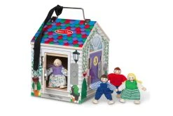 Melissa & Doug 12505 Motorikhaus Schlösser Und Klingel + Puppen