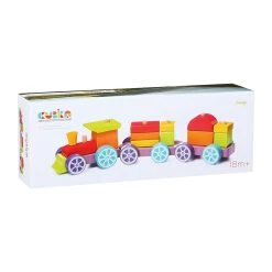 Cubika 12923 Holzzug "Rainbow Express" Stapelbar Motorikspielzeug Holz Ukrainian Toys -Le Toy Van Geschäft 12923 4 Holzzug Rainbow Express