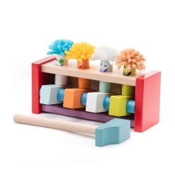 Cubika 13746 Klopfbank "Jumping Clowns" Motorikspielzeug Holz Ukrainian Toys