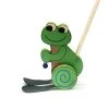 Hess 14438 Schiebetier "Frosch" Watscheltier Holz Erzgebirge -Le Toy Van Geschäft 14438 Schiebe Frosch