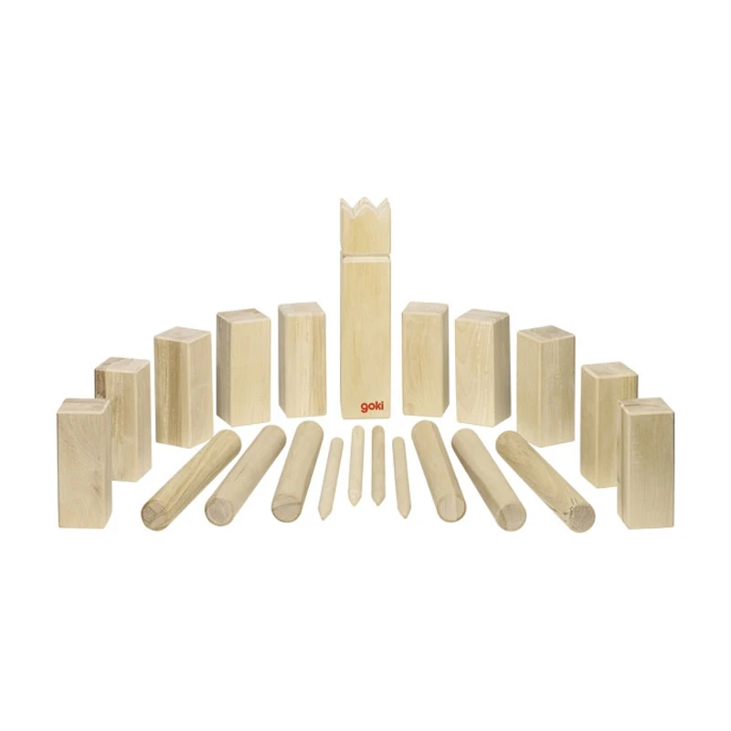 Goki 15166 Wikingerspiel "Kubb" 21-tlg. 30cm Holzspiel Gesellschaftsspiel 3 Goki 15166 Wikingerspiel "Kubb" 21-tlg. 30cm Holzspiel Gesellschaftsspiel