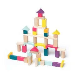 Cubika 15191 Holzbausteine "Cubika 2" Bunt 50-teilig Holz Ukrainian Toys