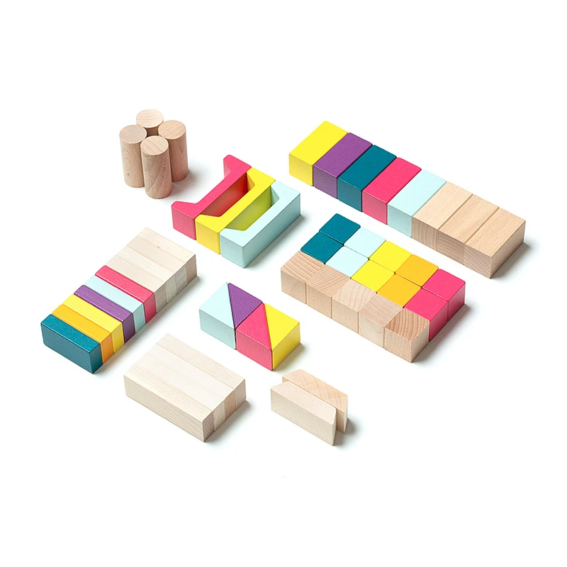 Cubika 15191 Holzbausteine "Cubika 2" Bunt 50-teilig Holz Ukrainian Toys 4 Cubika 15191 Holzbausteine "Cubika 2" Bunt 50-teilig Holz Ukrainian Toys – Bild 2