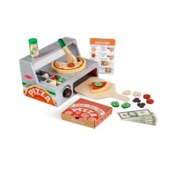 Melissa & Doug 19465 Pizzaofen Mit Theke Holz