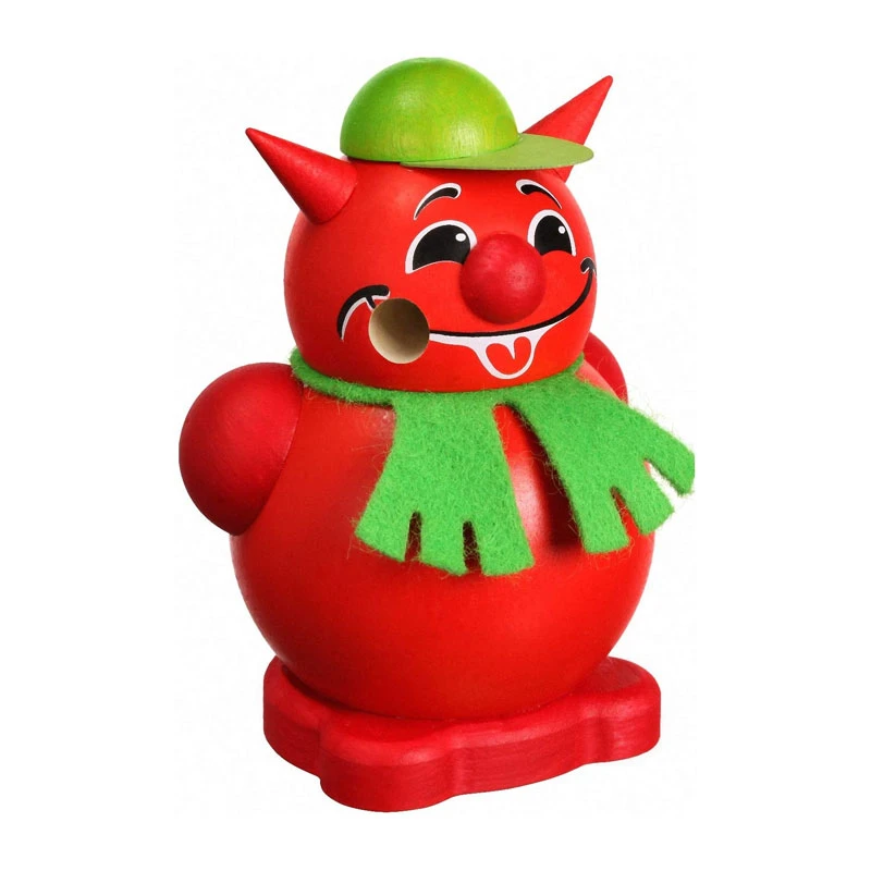 Seiffener Volkskunst 19624 Räuchermann "Teufel" Rot Mit Schal Erzgebirge 2 Seiffener Volkskunst 19624 Räuchermann "Teufel" Rot Mit Schal Erzgebirge