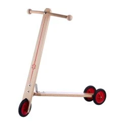 Wenzel 210 Holz-Roller Mit 3 Rädern Aus Dem Erzgebirge