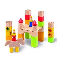 Nic 2104 Cubio "Burg" Holzbaukasten