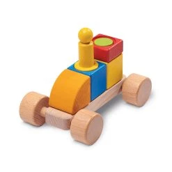 Nic 2133 Cubio "Flitzer" Holz - Bauen Stecken Fahren -Le Toy Van Geschäft 2133 4 Cubio Flitzer