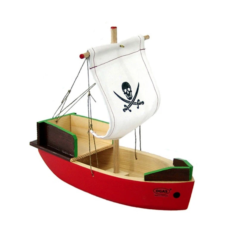 Ogas 2137 Holzboot Großes Piratenschiff 24 X 20 Cm Aus Holz (3123) 3 Ogas 2137 Holzboot Großes Piratenschiff 24 X 20 Cm Aus Holz (3123)