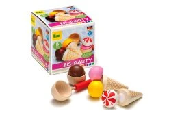 Erzi 28157 Eis-Party Ice Cream Set Für Kaufladen Oder Kinderküche Holz Erzgebirge