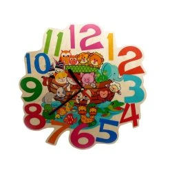 Hess 30003 Wanduhr "Arche" Bunt Bedruckt Holz Erzgebirge