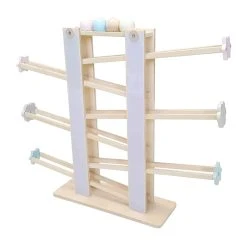 Hess 31122 Kugelbahn Grau Aus Holz 4 Kugeln Aus Erzgebirge