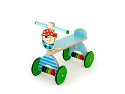 Hess 31174 Rutscher Blau Dreirad Laufrad Holzräder Mit Gummiring Erzgebirge