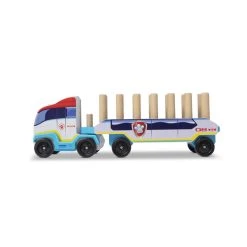 Melissa & Doug 33272 PAW Patrol LKW Mit ABC Holzbausteinen -Le Toy Van Geschäft 33272 3 PAW Patrol LKW mit ABC Holzbausteinen
