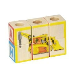 Melissa & Doug 33272 PAW Patrol LKW Mit ABC Holzbausteinen -Le Toy Van Geschäft 33272 5 PAW Patrol LKW mit ABC Holzbausteinen