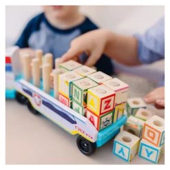 Melissa & Doug 33272 PAW Patrol LKW Mit ABC Holzbausteinen -Le Toy Van Geschäft 33272 6 PAW Patrol LKW mit ABC Holzbausteinen