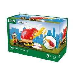 Brio 33797 Feuerwehr-Hubschrauber Rot Für Holzeisenbahn -Le Toy Van Geschäft 33797 1 Feuerwehrhubschraub