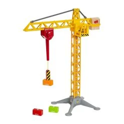 Brio 33835 Großer Baukran Mit Licht Für Holzeisenbahn
