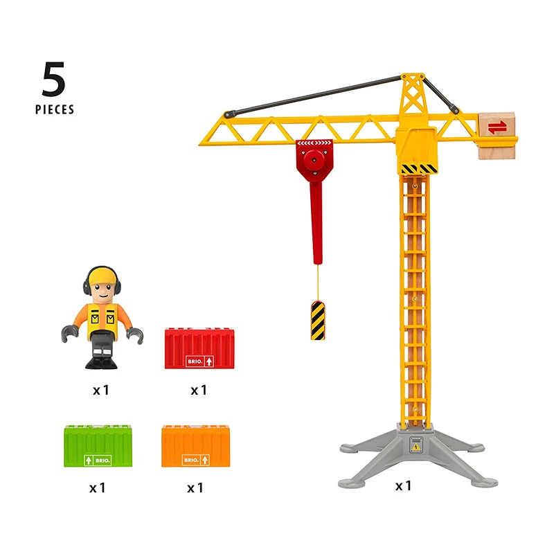 Brio 33835 Großer Baukran Mit Licht Für Holzeisenbahn 5 Brio 33835 Großer Baukran Mit Licht Für Holzeisenbahn – Bild 3