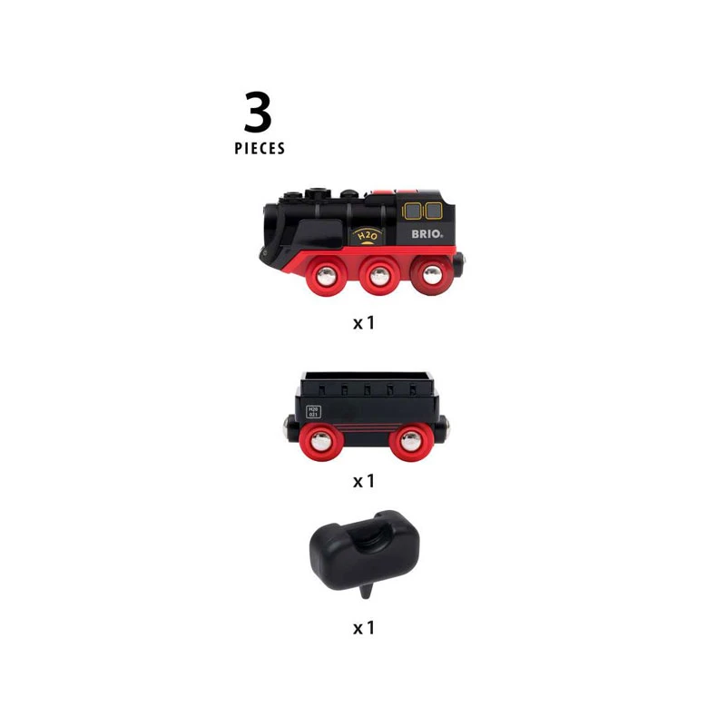Brio 33884 Batterie-Dampflok Mit Wassertank Für Holzeisenbahn 6 Brio 33884 Batterie-Dampflok Mit Wassertank Für Holzeisenbahn – Bild 4