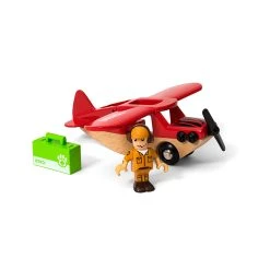 Brio 33963 Safari Flugzeug Für Holzeisenbahn