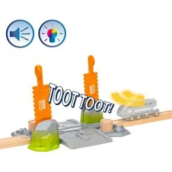 Brio 33965 Smart Tech Sound Abenteuer-Bahnübergang Für Holzeisenbahn -Le Toy Van Geschäft 33965 6 Smart Tech Sound Abenteuer Bahnubergang