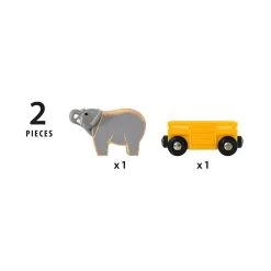 Brio 33969 Tierwaggon Mit Elefant Für Holzeisebahn 8 Brio 33969 Tierwaggon Mit Elefant Für Holzeisebahn -Le Toy Van Geschäft 33969 3 Tierwaggon Elefant